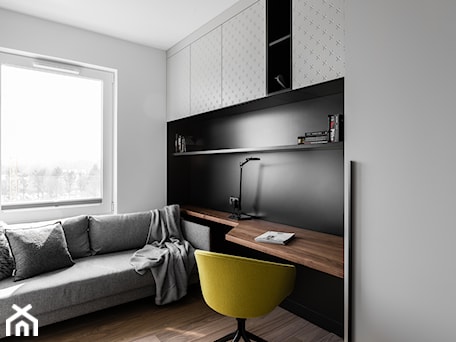 Aranżacje wnętrz - Biuro: Nowczesne, minimalistyczne mieszkanie w Gdańsku - SMart studio projektowe. Przeglądaj, dodawaj i zapisuj najlepsze zdjęcia, pomysły i inspiracje designerskie. W bazie mamy już prawie milion fotografii!