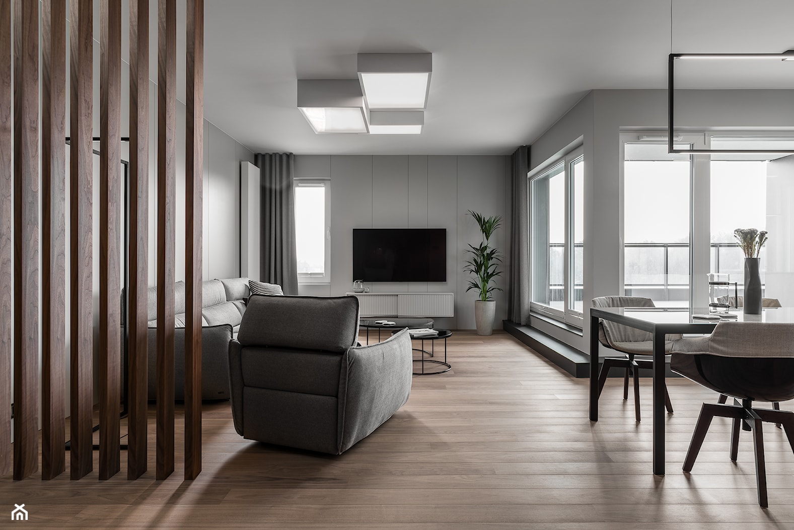 Nowczesne, minimalistyczne mieszkanie w Gdańsku - zdjęcie od SMart studio projektowe - Homebook