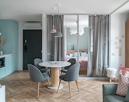 Małe, pastelowe mieszkanie - zdjęcie od SMart studio projektowe - Homebook