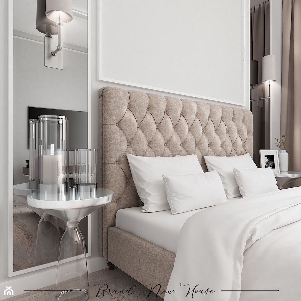 Sypialnia w stylu glamour - Sypialnia, styl glamour - zdjęcie od Brand New House - Homebook