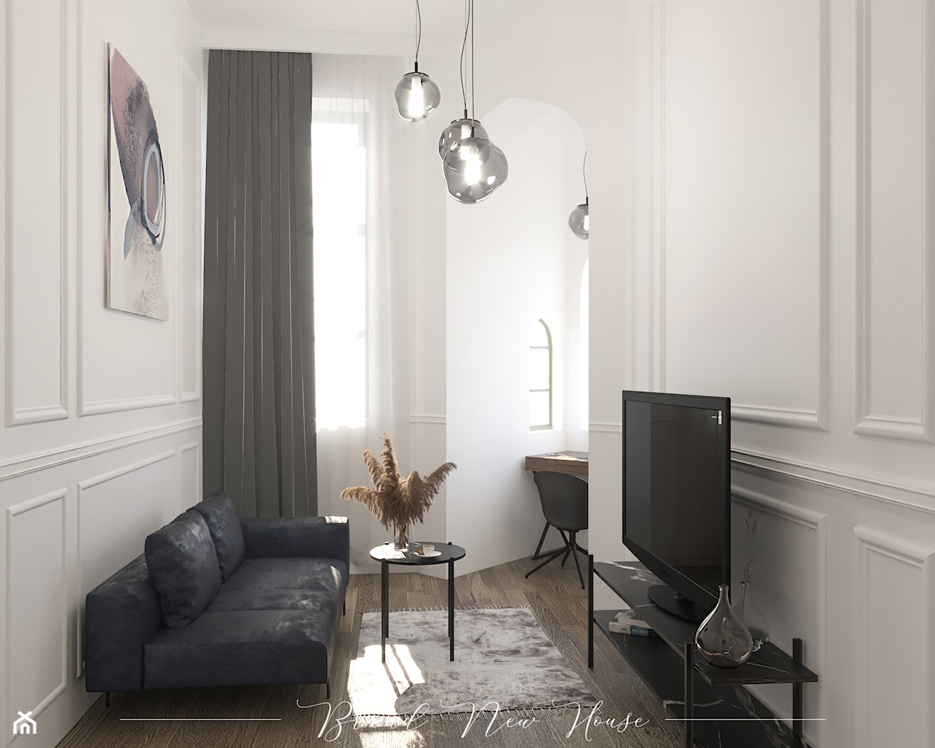 Klasyczny apartament - Salon, styl tradycyjny - zdjęcie od Brand New House - Homebook