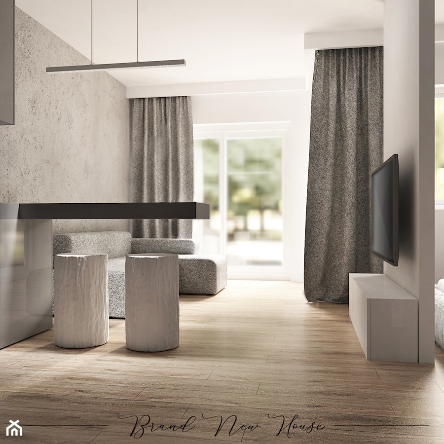 Czysta forma - Salon, styl minimalistyczny - zdjęcie od Brand New House