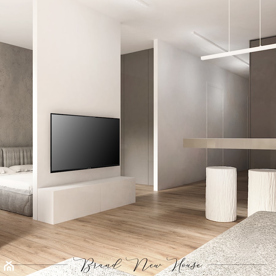 Czysta forma - Salon, styl minimalistyczny - zdjęcie od Brand New House