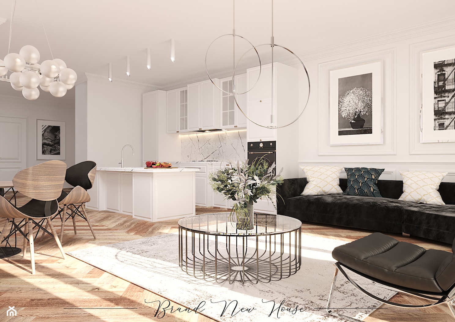 Paryski apartament - Kuchnia, styl prowansalski - zdjęcie od Brand New House - Homebook