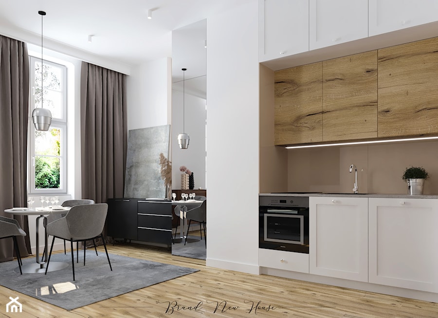 Apartament we Wrocławiu - Kuchnia, styl nowoczesny - zdjęcie od Brand New House