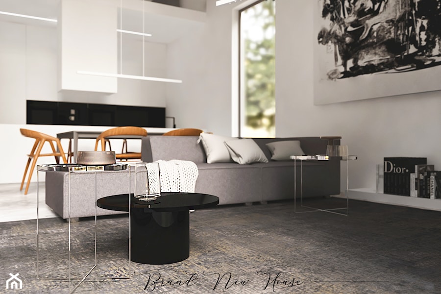 Mniej znaczy więcej - Salon, styl minimalistyczny - zdjęcie od Brand New House