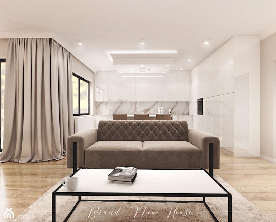 Apartament na Zyndrama - Salon, styl nowoczesny - zdjęcie od Brand New House