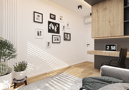 Czerń i biel - Biuro, styl nowoczesny - zdjęcie od Brand New House