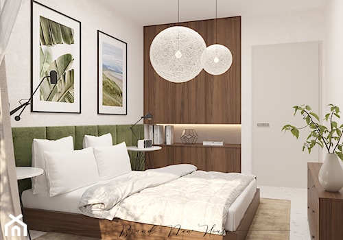 Wnętrze w stylu boho - Średnia biała sypialnia, styl rustykalny - zdjęcie od Brand New House