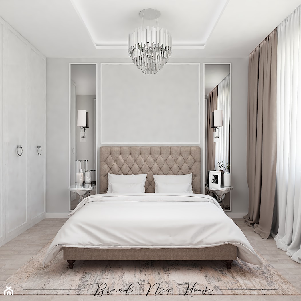 Sypialnia w stylu glamour - Sypialnia, styl glamour - zdjęcie od Brand New House - Homebook