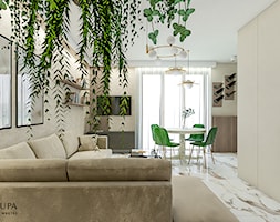 Nowoczesny salon z marmurem - zdjęcie od Emilia Krupa Projektant Wnetrz - Homebook