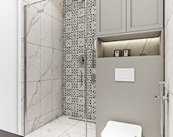 Nowoczesna jasna łazienka, patchwork - zdjęcie od Emilia Krupa Projektant Wnetrz - Homebook