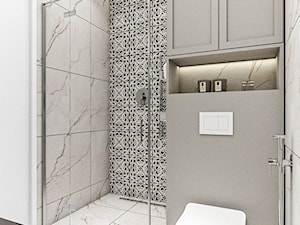Nowoczesna jasna łazienka, patchwork - zdjęcie od Emilia Krupa Projektant Wnetrz