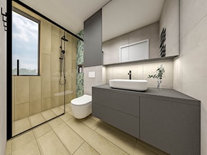 Mała łazienka z prysznicem - zdjęcie od Emilia Krupa Projektant Wnetrz