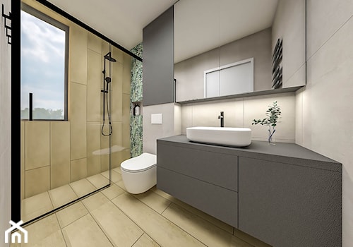 Mała łazienka z prysznicem - zdjęcie od Emilia Krupa Projektant Wnetrz