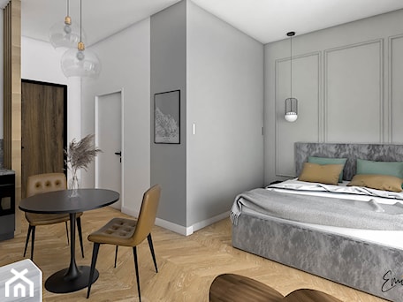 Aranżacje wnętrz - Salon: Apartament na wynajem - Emilia Krupa Projektant Wnetrz. Przeglądaj, dodawaj i zapisuj najlepsze zdjęcia, pomysły i inspiracje designerskie. W bazie mamy już prawie milion fotografii!