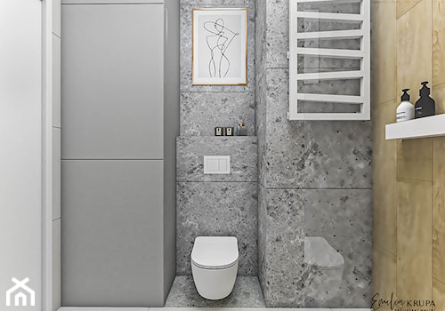 Nowoczesna łazienka z terazzo - zdjęcie od Emilia Krupa Projektant Wnetrz