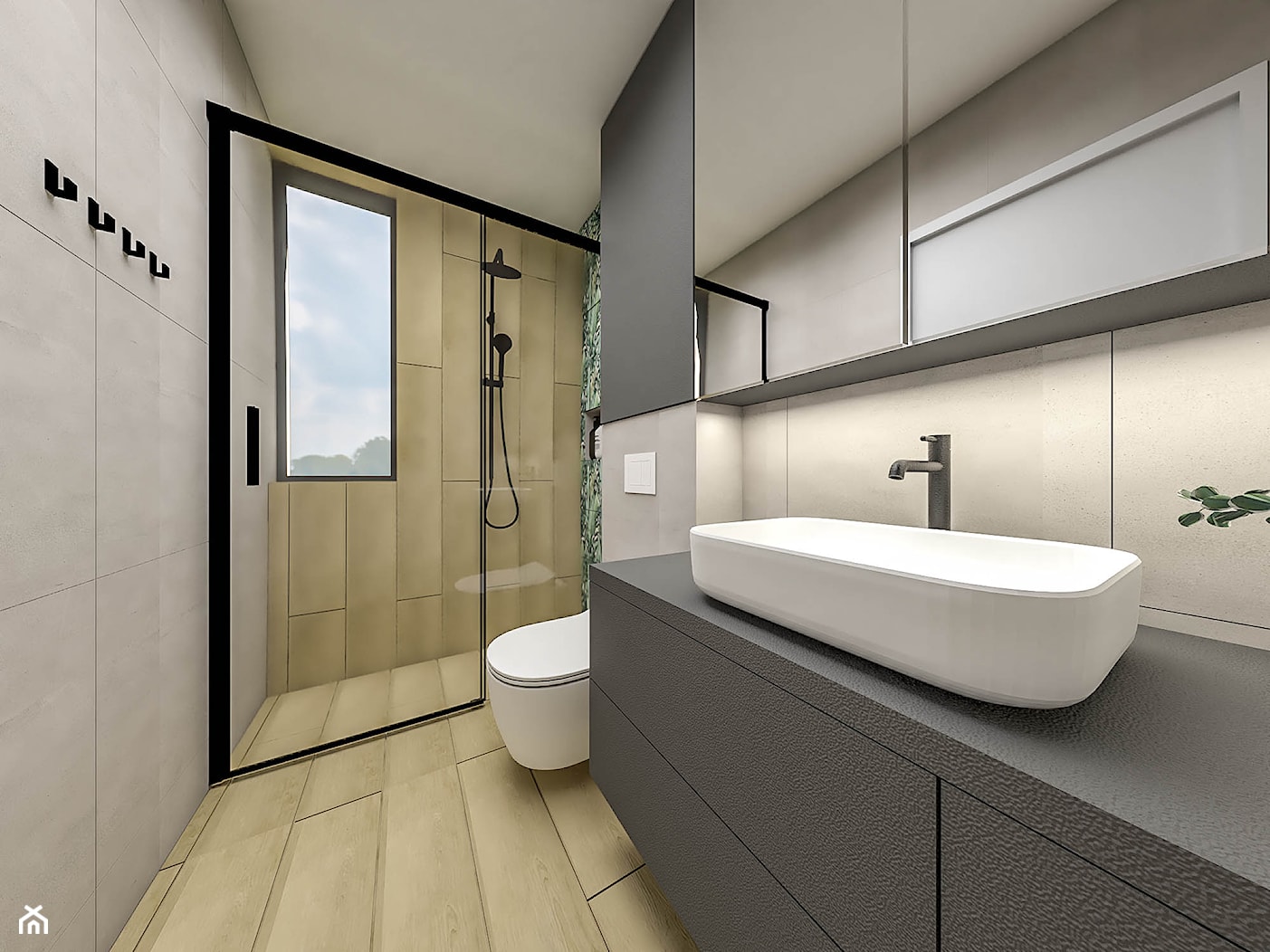 Mała łazienka w domu jednorodzinnym - zdjęcie od Emilia Krupa Projektant Wnetrz - Homebook