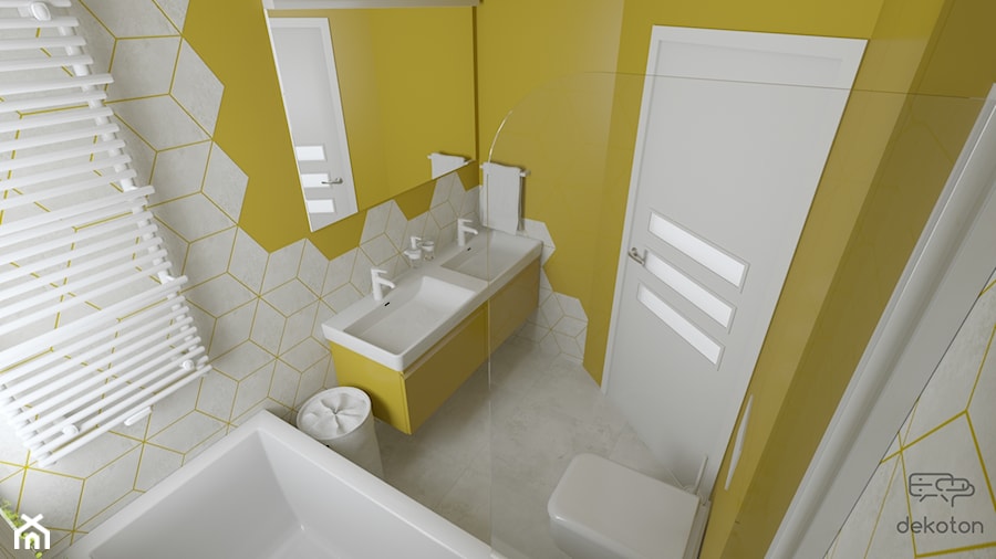 Trzy kolory łazienki - Żółta - zdjęcie od dekoton