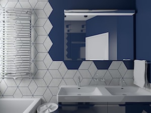 Trzy kolory łazienki - Niebieska - zdjęcie od dekoton