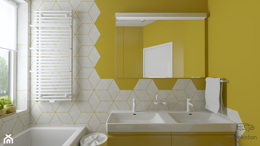 Trzy kolory łazienki - Żółta - zdjęcie od dekoton