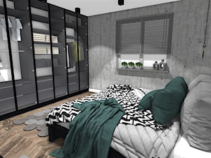 Nowoczesna sypialnia - Sypialnia, styl industrialny - zdjęcie od Simple design