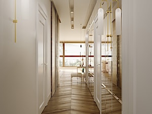 hall, art deco, nowoczesny, przytulny, orzech amerykański - zdjęcie od Ludwinowska Studio Architektury