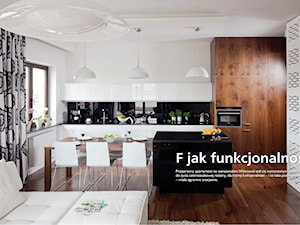 F JAK FUNKCJONALNOŚĆ - PUBLIKACJA W "DOBRZE MIESZKAJ" - Jadalnia, styl minimalistyczny - zdjęcie od Ludwinowska Studio Architektury