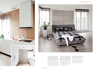 ASCETYCZNY AZYL - PUBLIKACJA W "DOBRZE MIESZKAJ" - Sypialnia, styl minimalistyczny - zdjęcie od Ludwinowska Studio Architektury