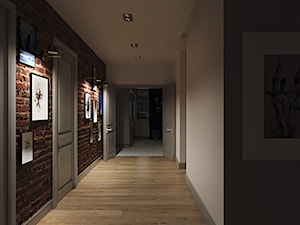 NOCTURNE - Średni biały hol / przedpokój, styl nowoczesny - zdjęcie od Ludwinowska Studio Architektury