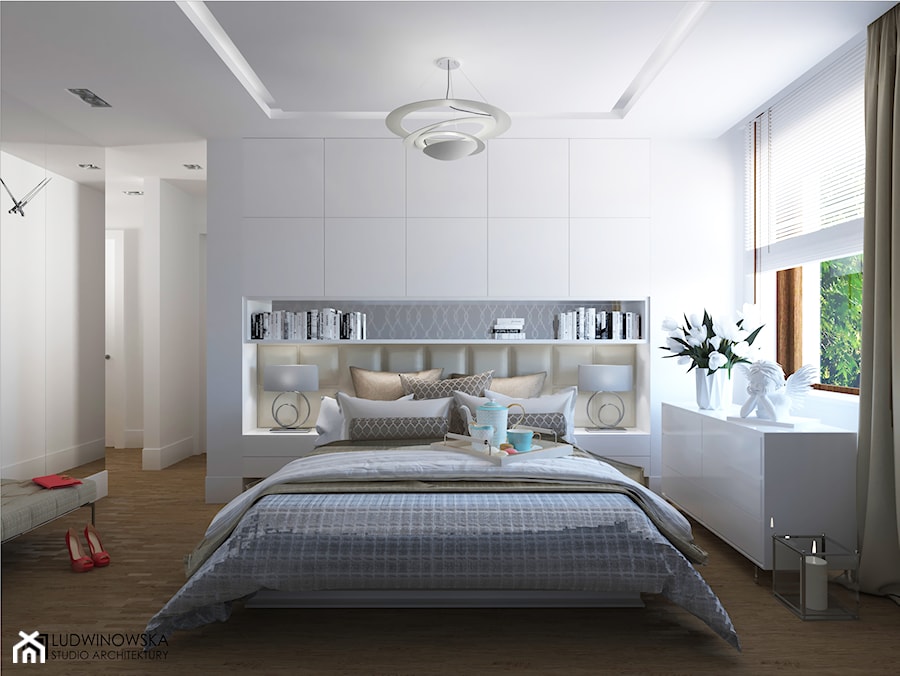 TURQUISE - Średnia sypialnia, styl minimalistyczny - zdjęcie od Ludwinowska Studio Architektury