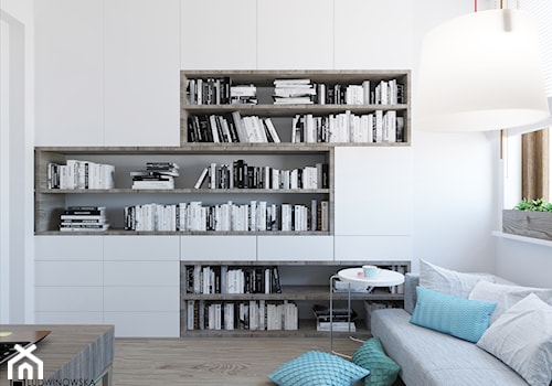 TURQUISE - Duże białe biuro, styl minimalistyczny - zdjęcie od Ludwinowska Studio Architektury