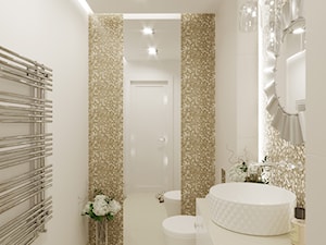PIANO - Średnia z punktowym oświetleniem łazienka, styl nowoczesny - zdjęcie od Ludwinowska Studio Architektury