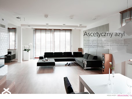 Aranżacje wnętrz - Salon: ASCETYCZNY AZYL - PUBLIKACJA W "DOBRZE MIESZKAJ" - Salon, styl minimalistyczny - Ludwinowska Studio Architektury. Przeglądaj, dodawaj i zapisuj najlepsze zdjęcia, pomysły i inspiracje designerskie. W bazie mamy już prawie milion fotografii!