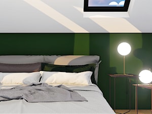 Projekt domu jednorodzinnego - Sypialnia - zdjęcie od BF Studio - projektowanie wnętrz