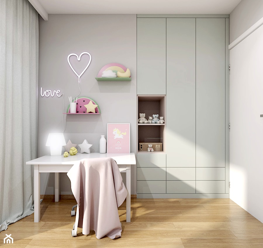 Pokój dziewczynki - Pokój dziecka, styl nowoczesny - zdjęcie od BF Studio - projektowanie wnętrz