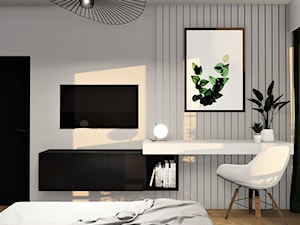 Projekt domu jednorodzinnego - Sypialnia - zdjęcie od BF Studio - projektowanie wnętrz
