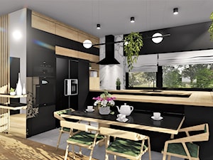 Projekt domu jednorodzinnego - Kuchnia - zdjęcie od BF Studio - projektowanie wnętrz