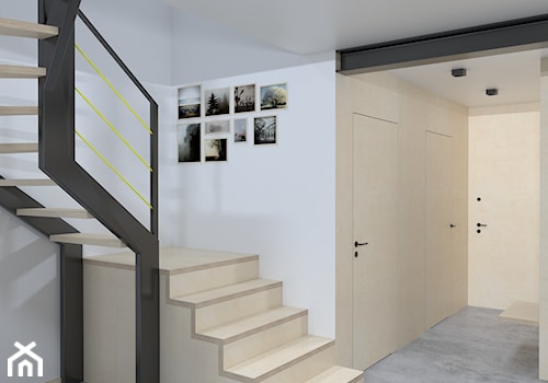 Projekt wnętrza dom szeregowy - Hol / przedpokój, styl skandynawski - zdjęcie od NIE TAK TO TAK Pracownia Architektury Wnętrz