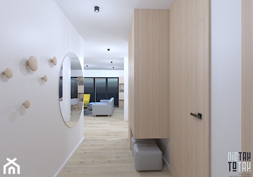Projekt domu jednorodzinnego w Rudzie Sląskiej - Hol / przedpokój, styl nowoczesny - zdjęcie od NIE TAK TO TAK Pracownia Architektury Wnętrz
