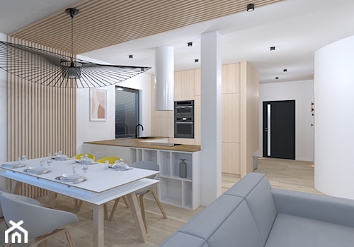 Projekt domu jednorodzinnego w Rudzie Sląskiej - Kuchnia, styl nowoczesny - zdjęcie od NIE TAK TO TAK Pracownia Architektury Wnętrz