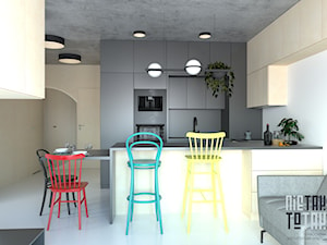 Projekt mieszkania w Katowicach - Kuchnia, styl nowoczesny - zdjęcie od NIE TAK TO TAK Pracownia Architektury Wnętrz