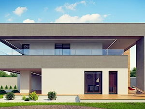 Duże jednopiętrowe nowoczesne domy murowane - zdjęcie od Z500
