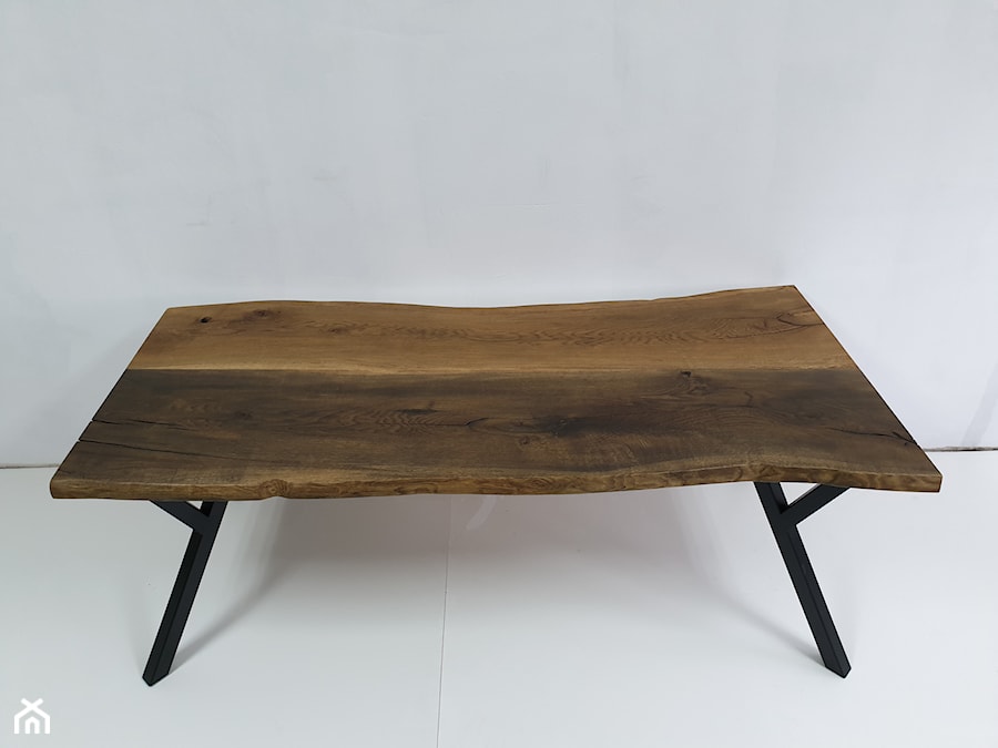 stół dębowy - stare dwie dechy z drewna dębowego - zdjęcie od Pracownia Mebli
