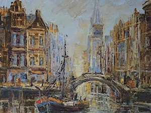 Henryk Włoch - Amsterdam, obrazy olejne - zdjęcie od Art in House Gallery Online