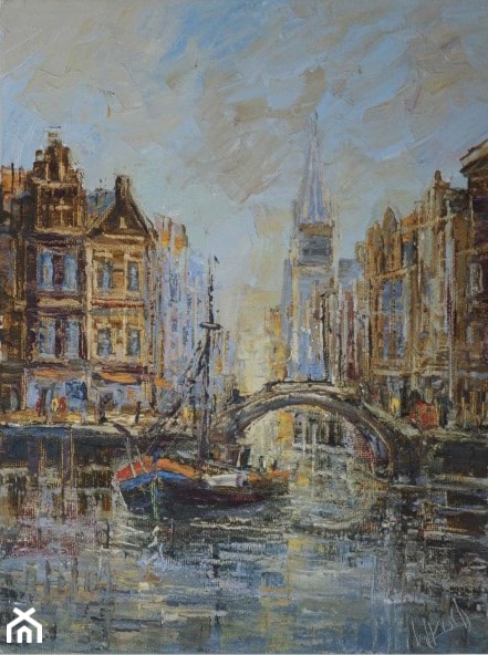 Henryk Włoch - Amsterdam, obrazy olejne - zdjęcie od Art in House Gallery Online