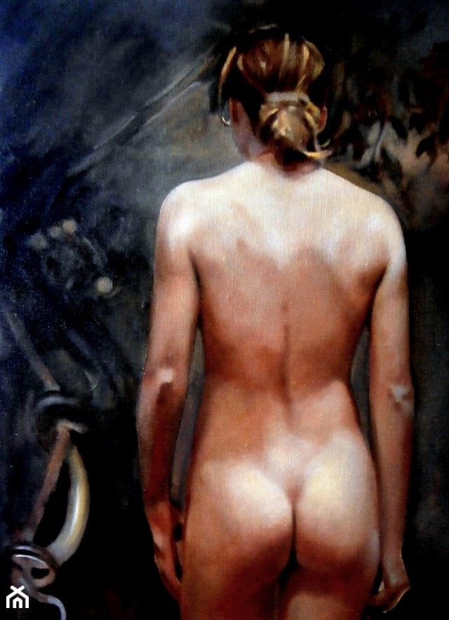 Jan Dubrowin - Ewa - obrazy malowane na płótnie - zdjęcie od Art in House Gallery Online