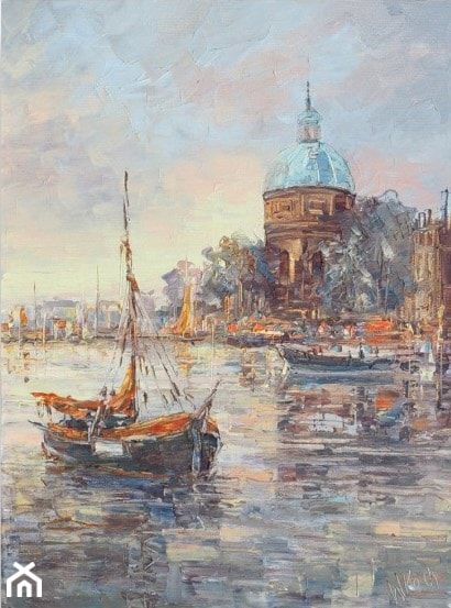 Henryk Włoch - Amsterdam, obrazy olejne - zdjęcie od Art in House Gallery Online