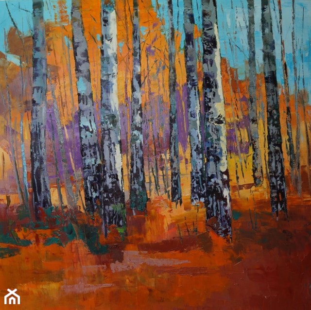 Daniel Gromacki - leśne pejzaże - obrazy malowane na płótnie - zdjęcie od Art in House Gallery Online - Homebook