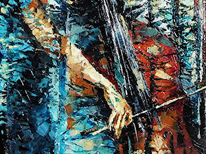 Krystyna Róż-Pasek - Moment skupienia - obrazy olejne na płótnie - zdjęcie od Art in House Gallery Online